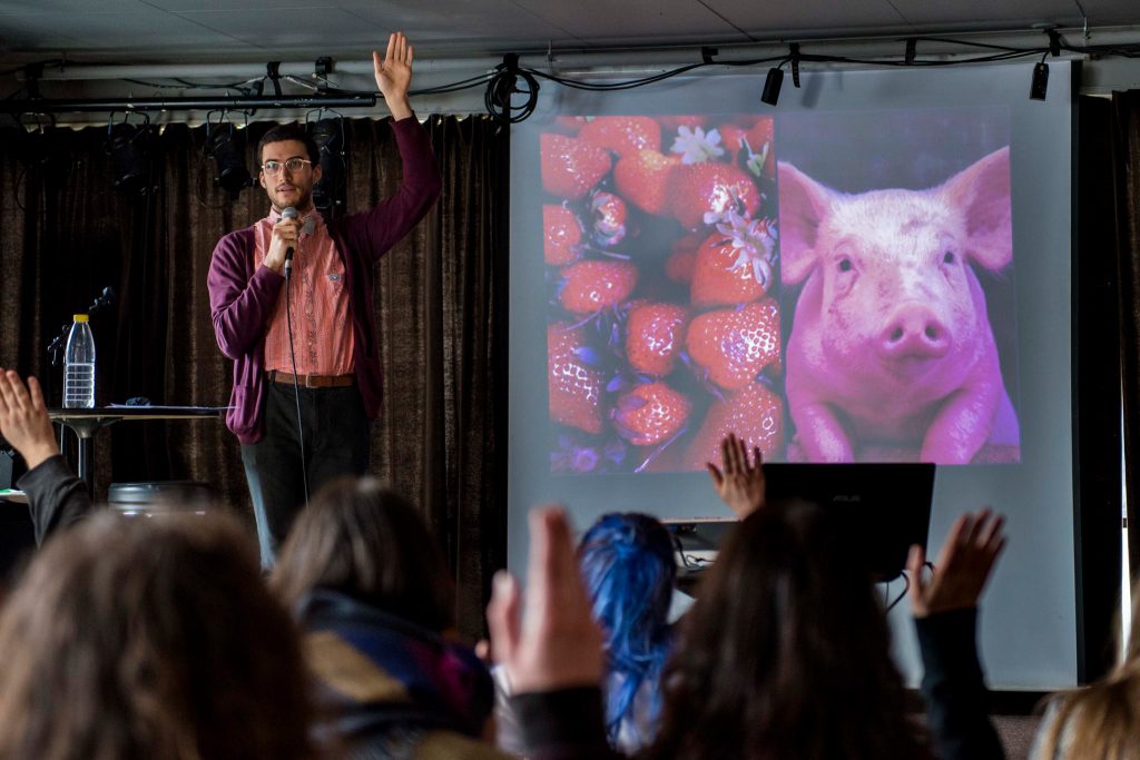 Ramin Winroth på Trondheim Vegan Fair 2016